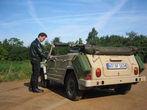 Frank Boese with VW181 the thing - Touring